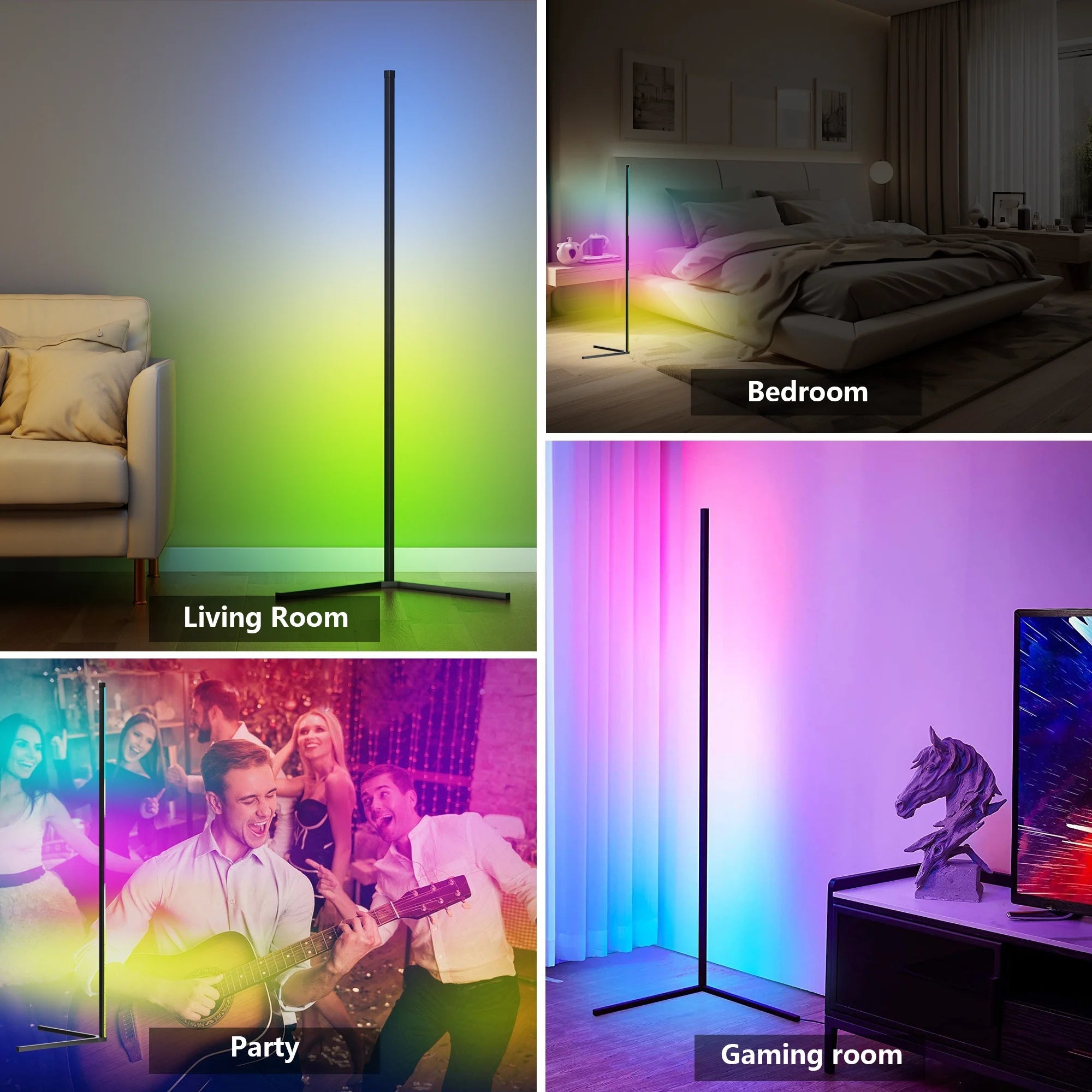 LumeSync Smart RGB Corner Floor Lamp