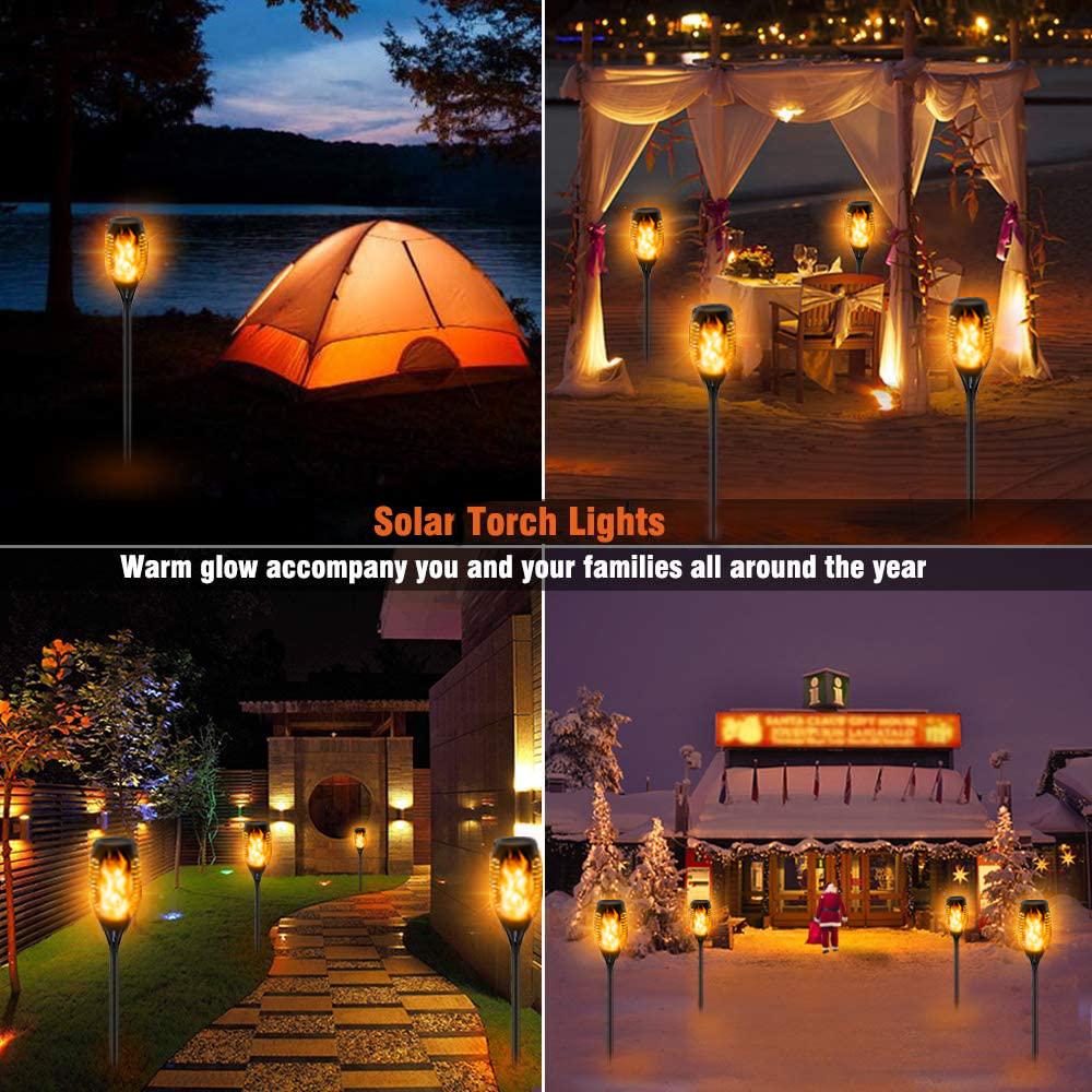 SolarGlow LED Flame Torches