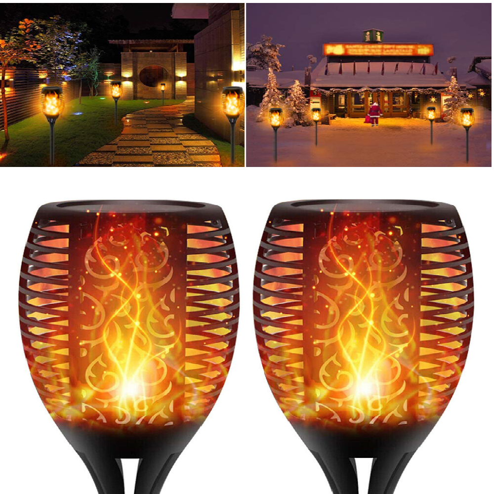 SolarGlow LED Flame Torches