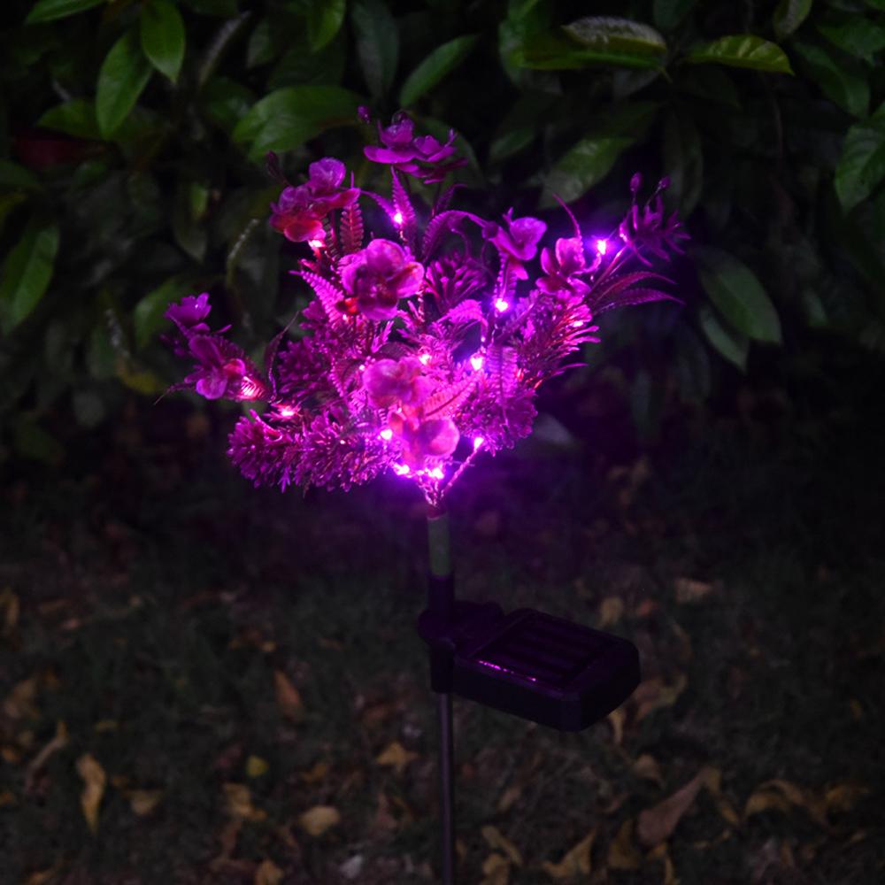 SolarGlow Orchid Garden Lights