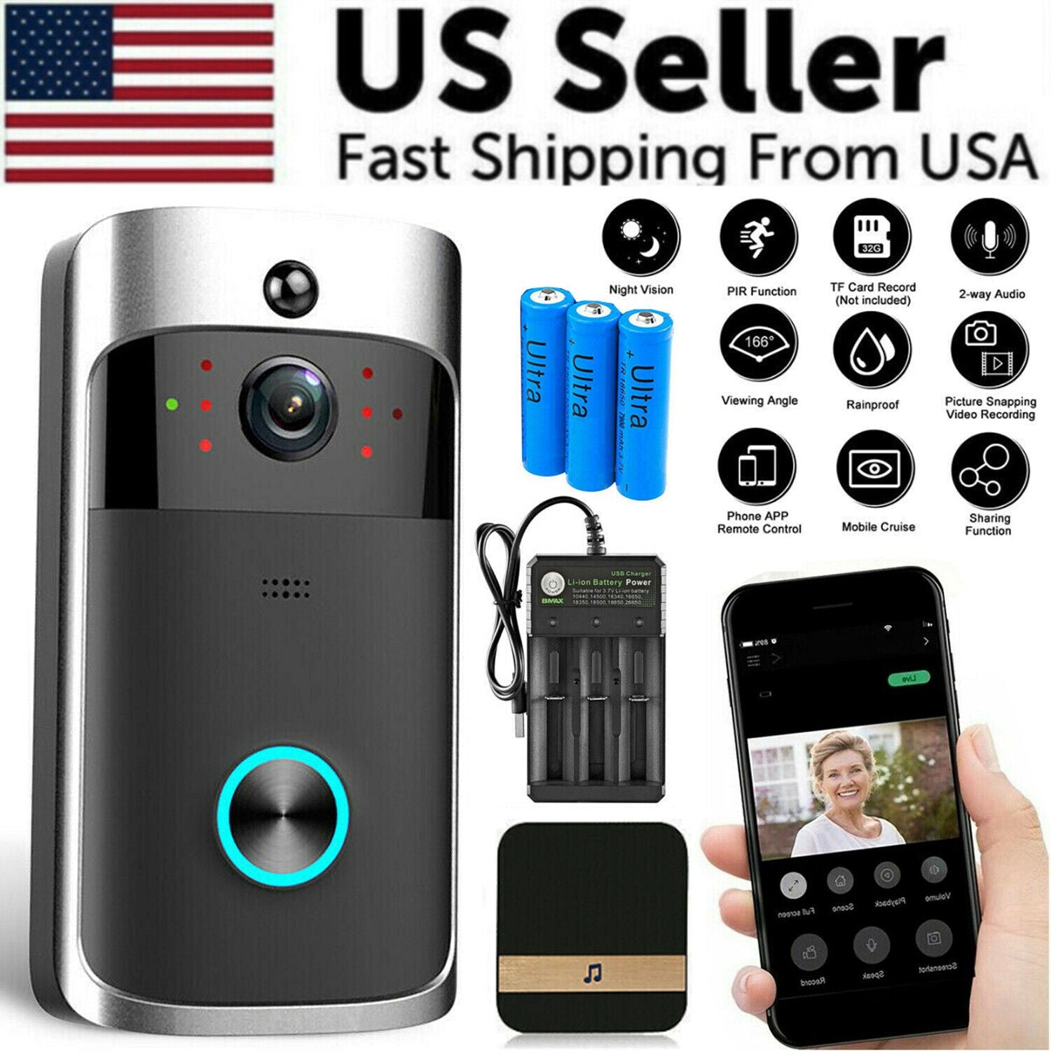 SmartView Wireless Video Doorbell