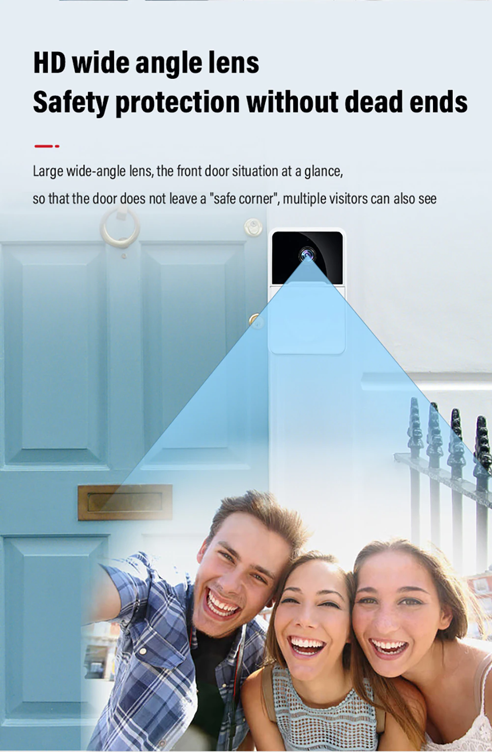 Wireless Smart Video Doorbell with Chime