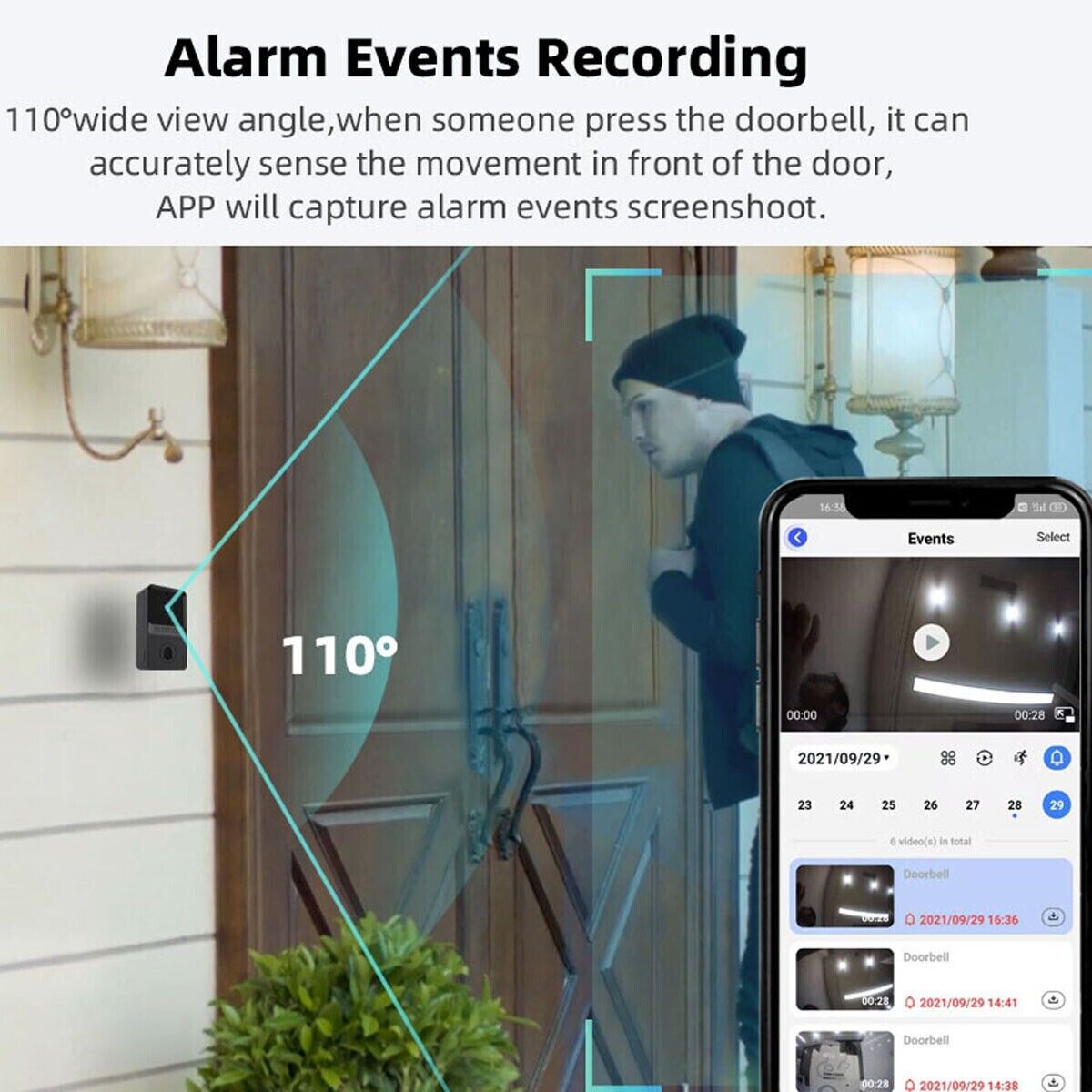 Smart Wireless WiFi Doorbell/Intercom for children room