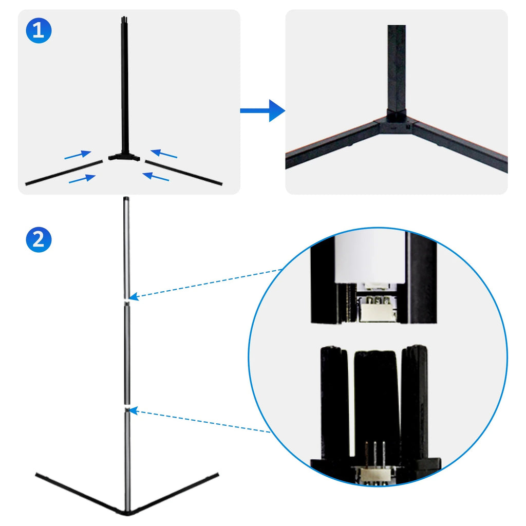 LumeSync Smart RGB Corner Floor Lamp