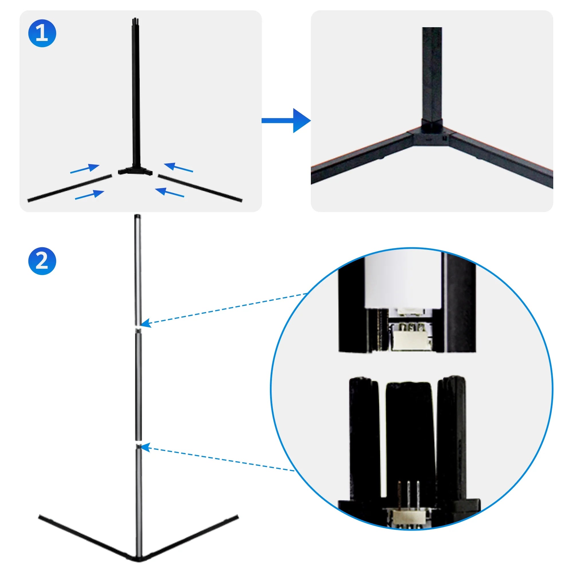 LumeSync Smart RGB Corner Floor Lamp