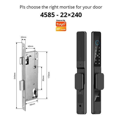 TuyaSafe Waterproof Smart Fingerprint Lock