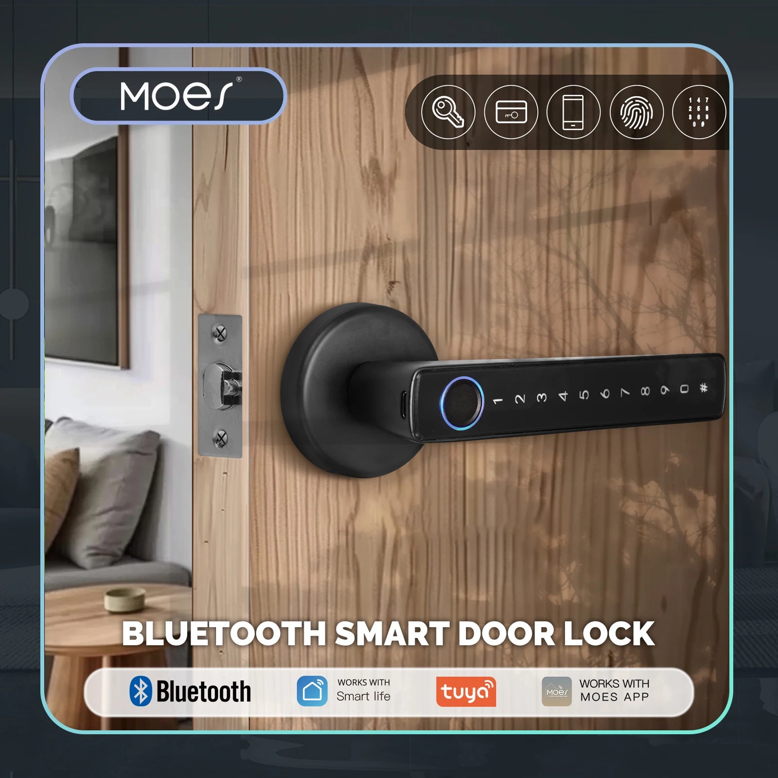 MOES Smart Fingerprint Door Lock