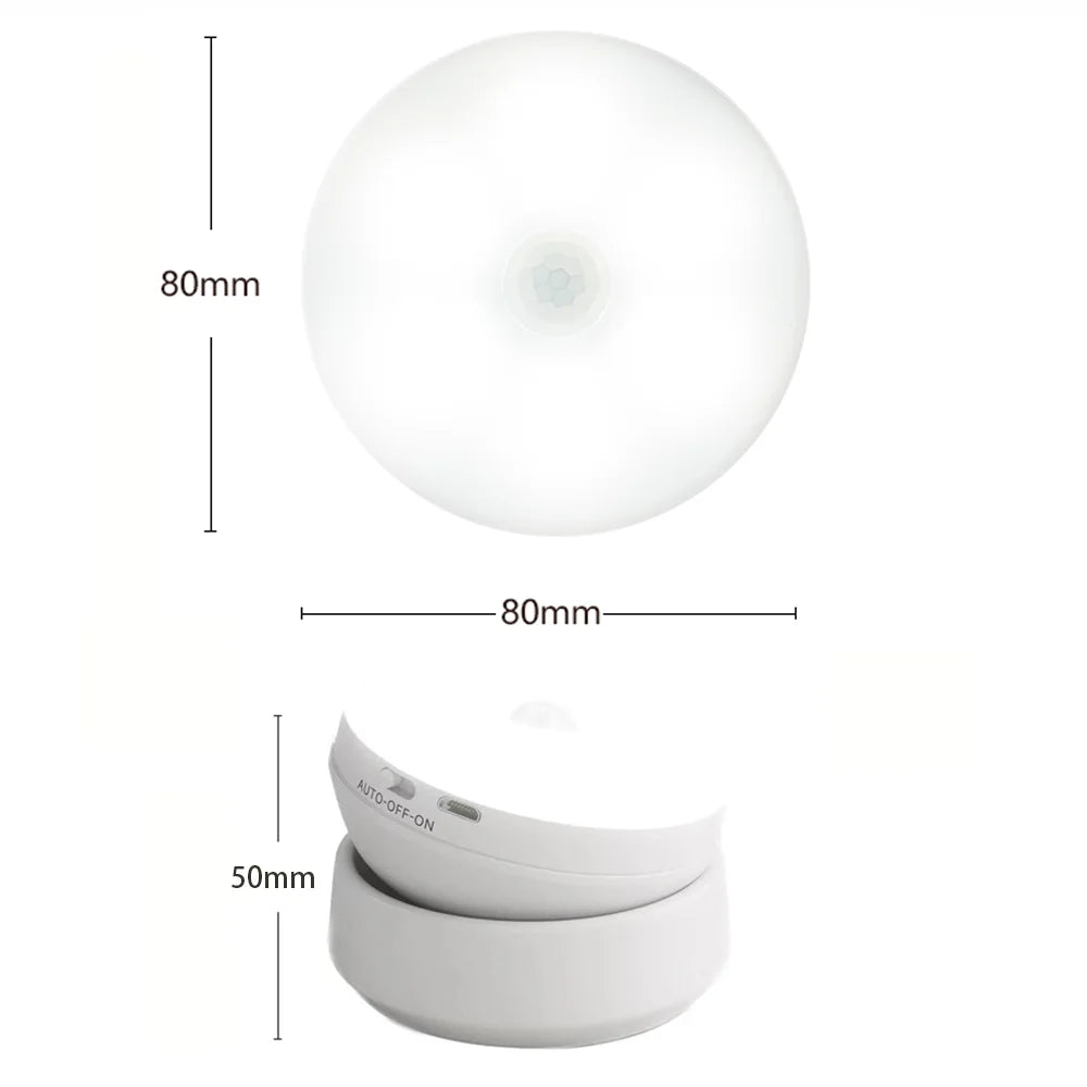 GlowEase USB Rechargeable Motion Sensor Night Light