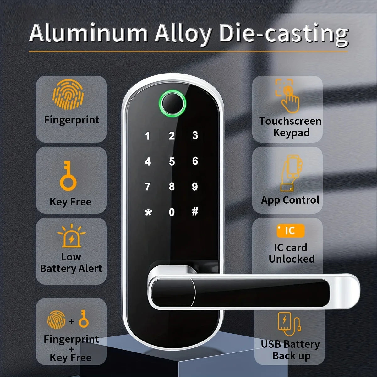 AureLock WiFi Smart Fingerprint Door Lock