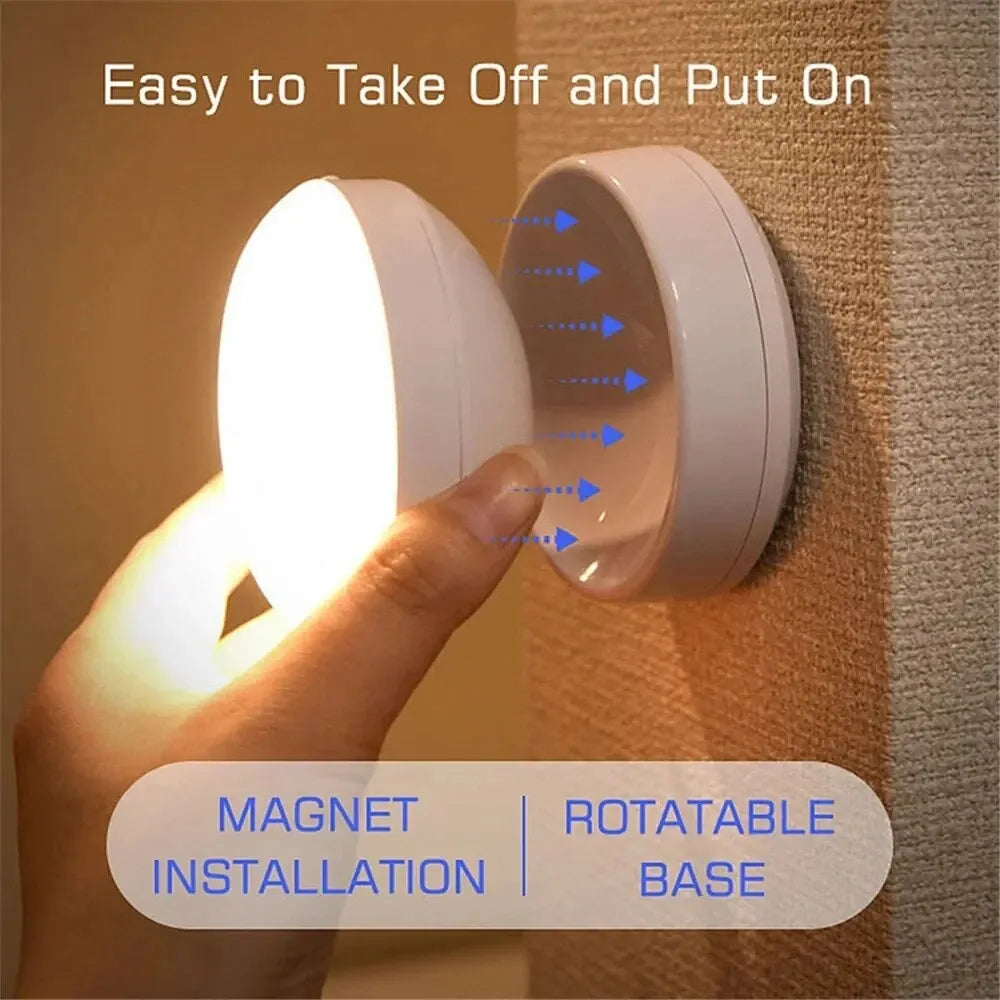GlowEase USB Rechargeable Motion Sensor Night Light