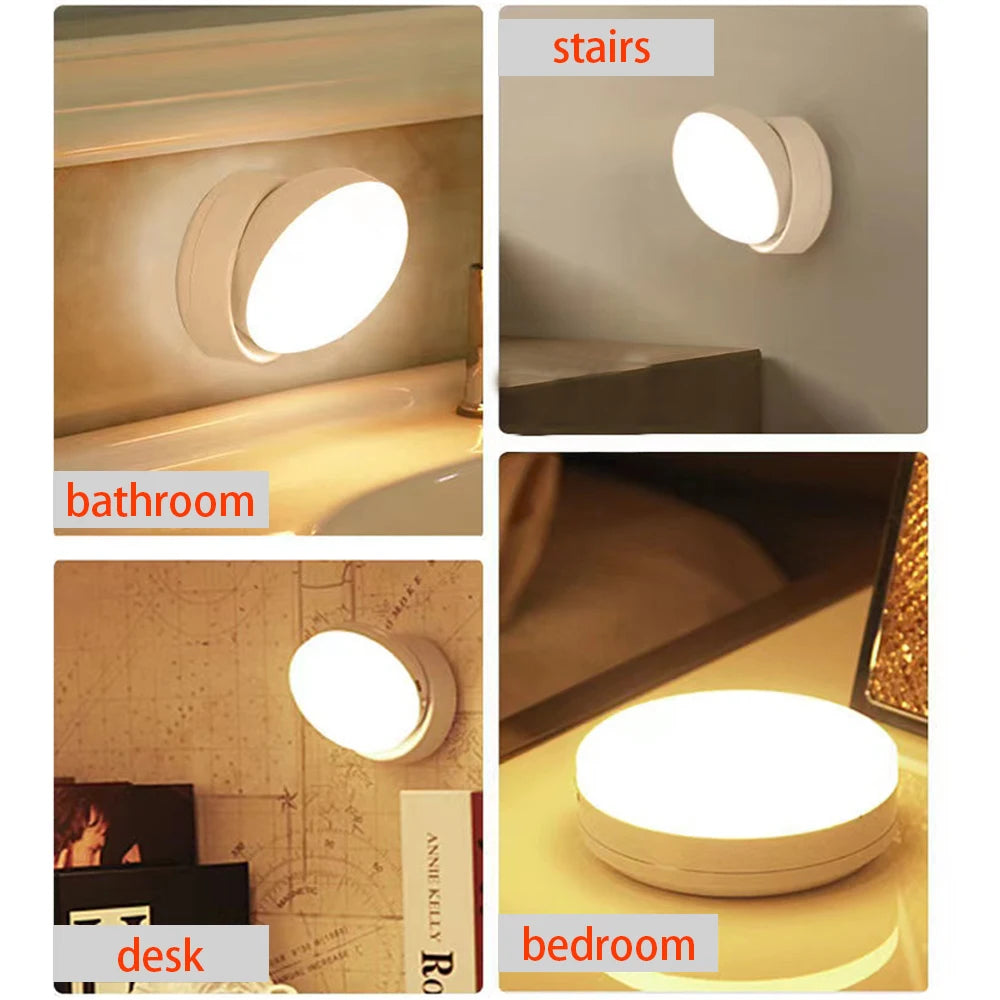 GlowEase USB Rechargeable Motion Sensor Night Light
