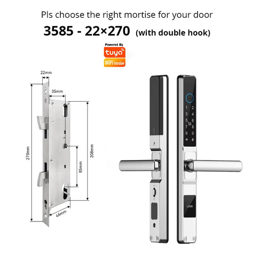 TuyaSafe Waterproof Smart Fingerprint Lock