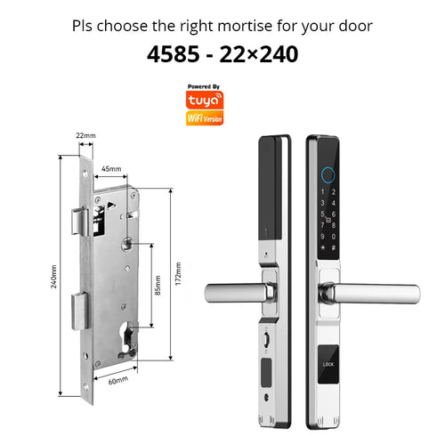 TuyaSafe Waterproof Smart Fingerprint Lock