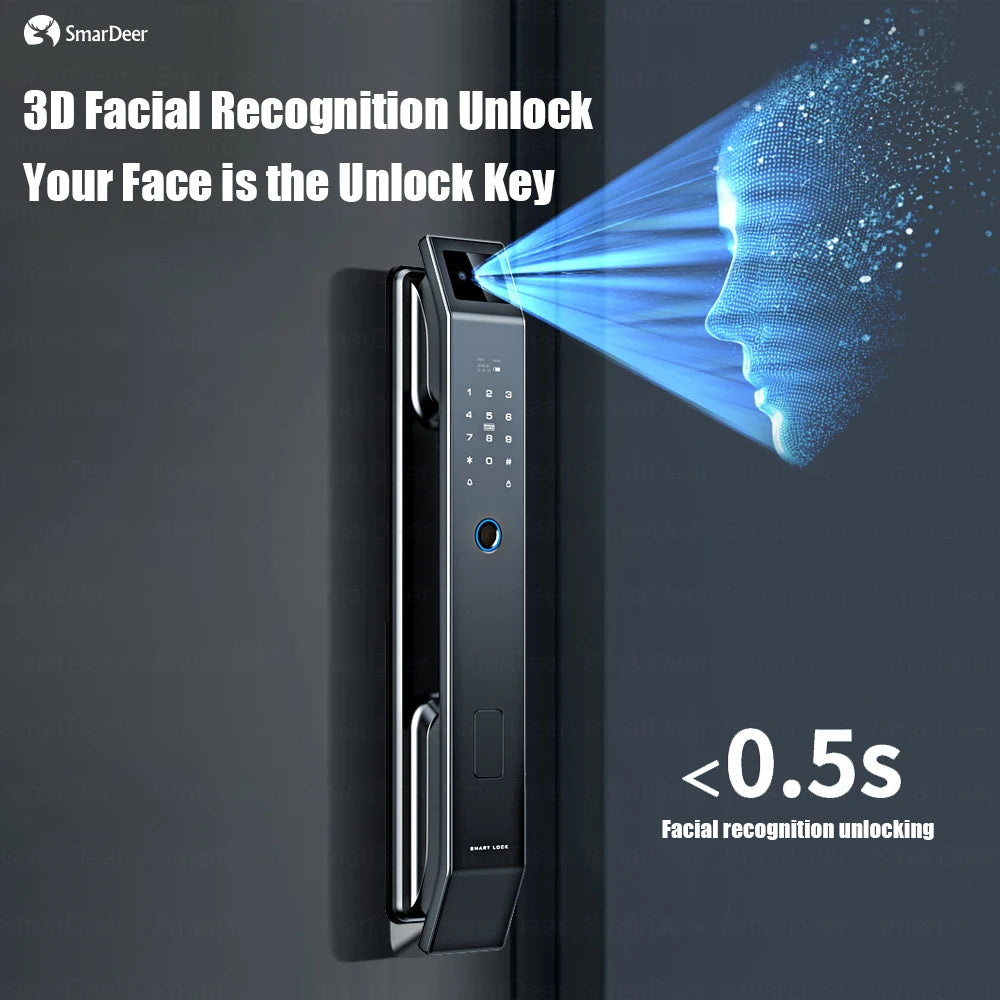 SmaerDeer Smart Lock with 3D Facial Recognition