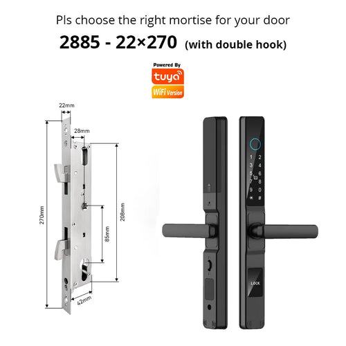 TuyaSafe Waterproof Smart Fingerprint Lock