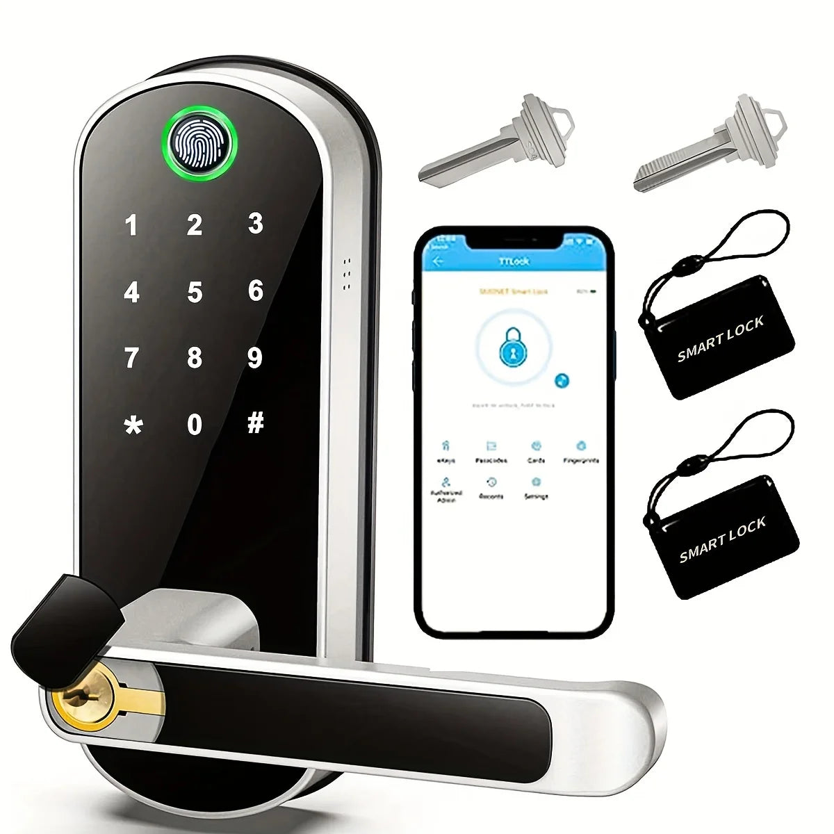AureLock WiFi Smart Fingerprint Door Lock