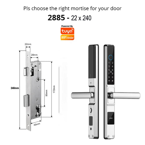 TuyaSafe Waterproof Smart Fingerprint Lock