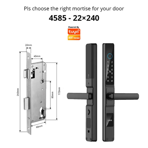 TuyaSafe Waterproof Smart Fingerprint Lock
