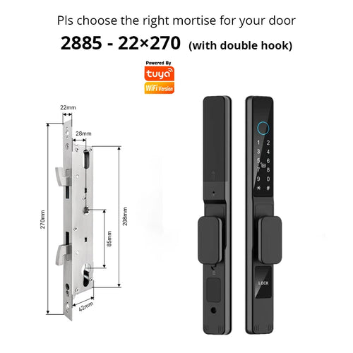 TuyaSafe Waterproof Smart Fingerprint Lock