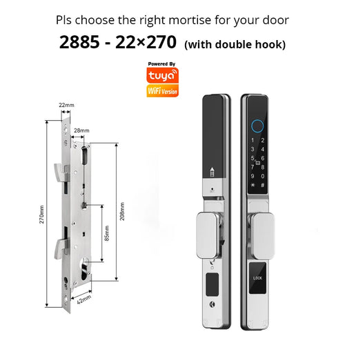 TuyaSafe Waterproof Smart Fingerprint Lock