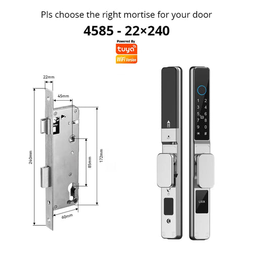TuyaSafe Waterproof Smart Fingerprint Lock