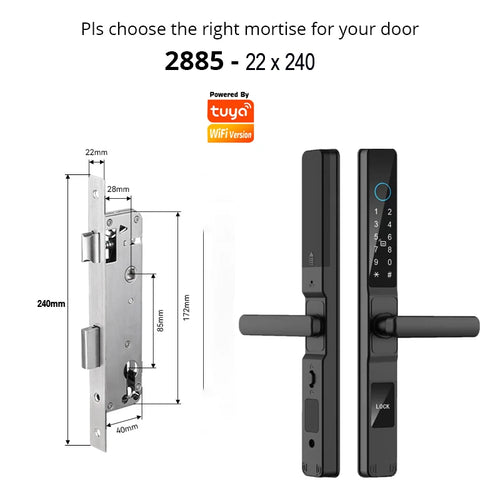 TuyaSafe Waterproof Smart Fingerprint Lock