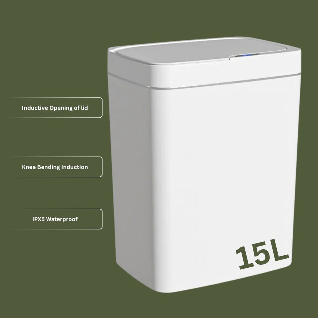 Smart Bathroom Trash Can with Automatic Bagging