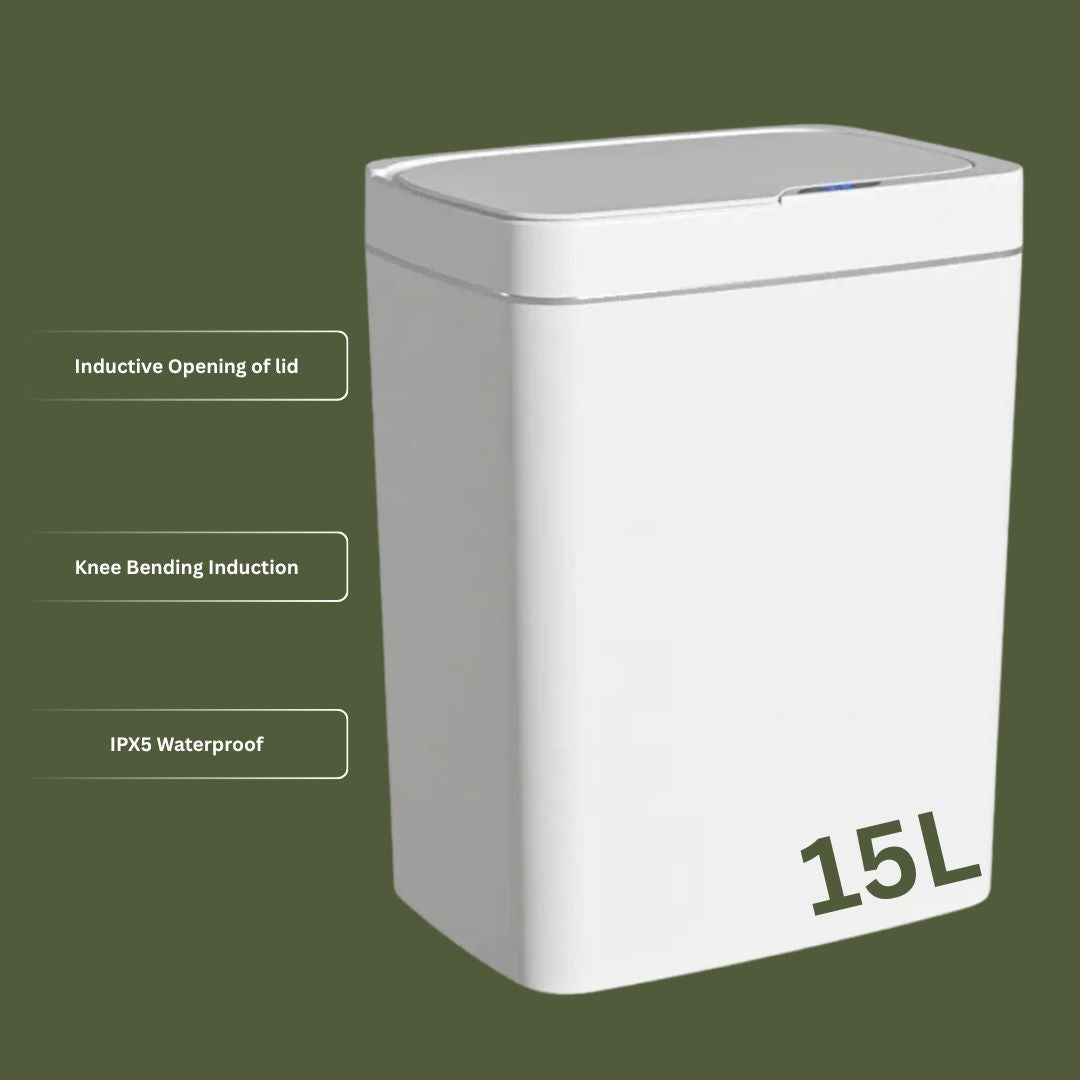Smart Bathroom Trash Can with Automatic Bagging