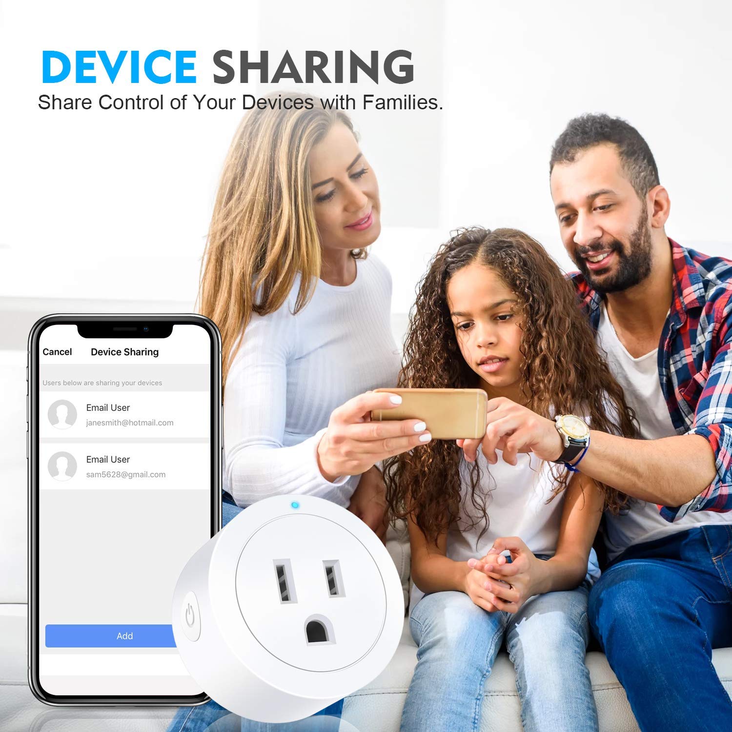 Amysen Smart WiFi Plug - Pack of 4