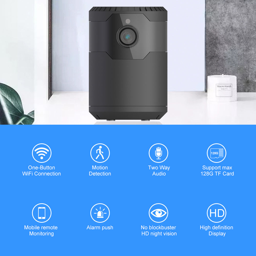 Wireless Mini WiFi Camera (HD 1080P | Night Vision | Smart Security)