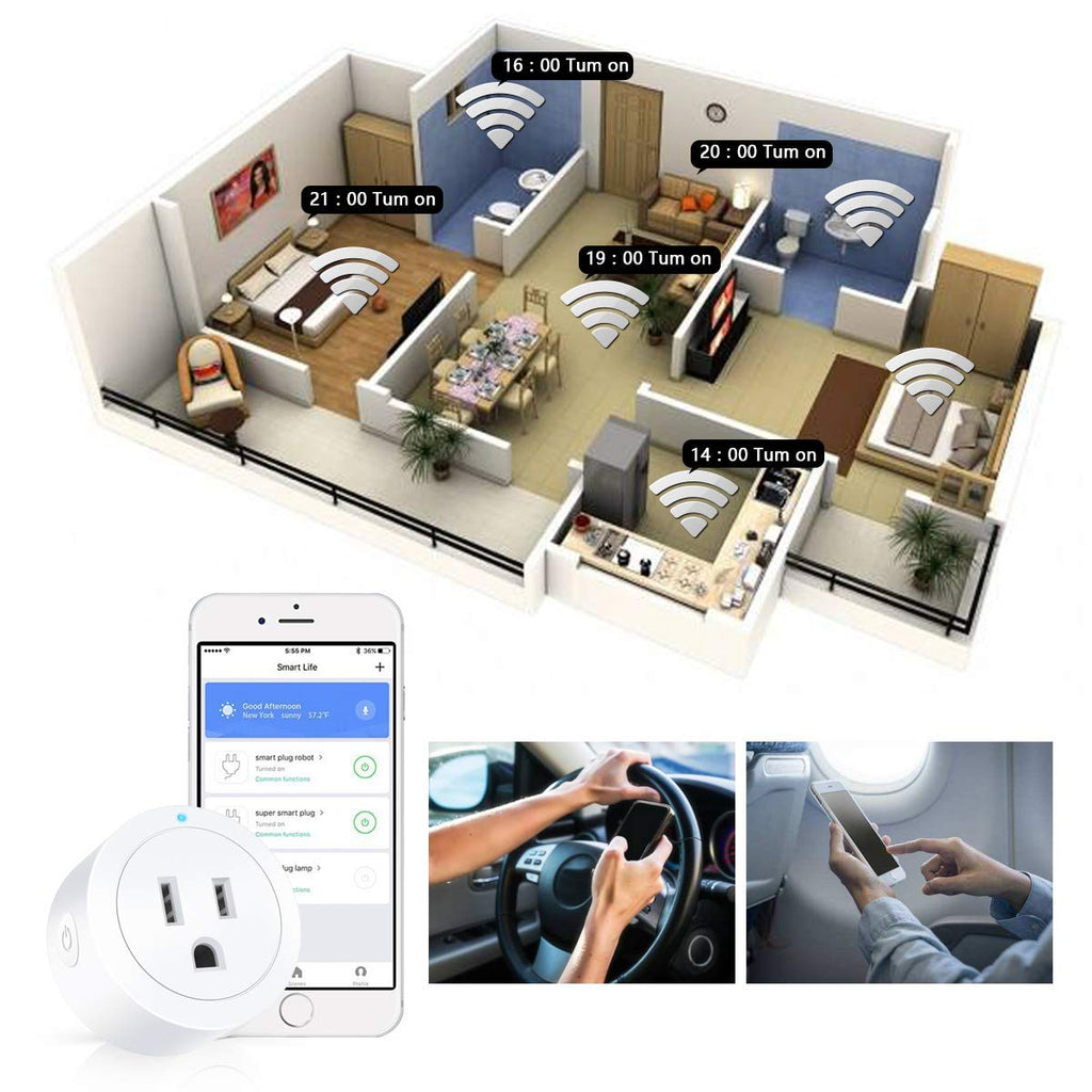 Amysen Smart WiFi Plug - Pack of 4