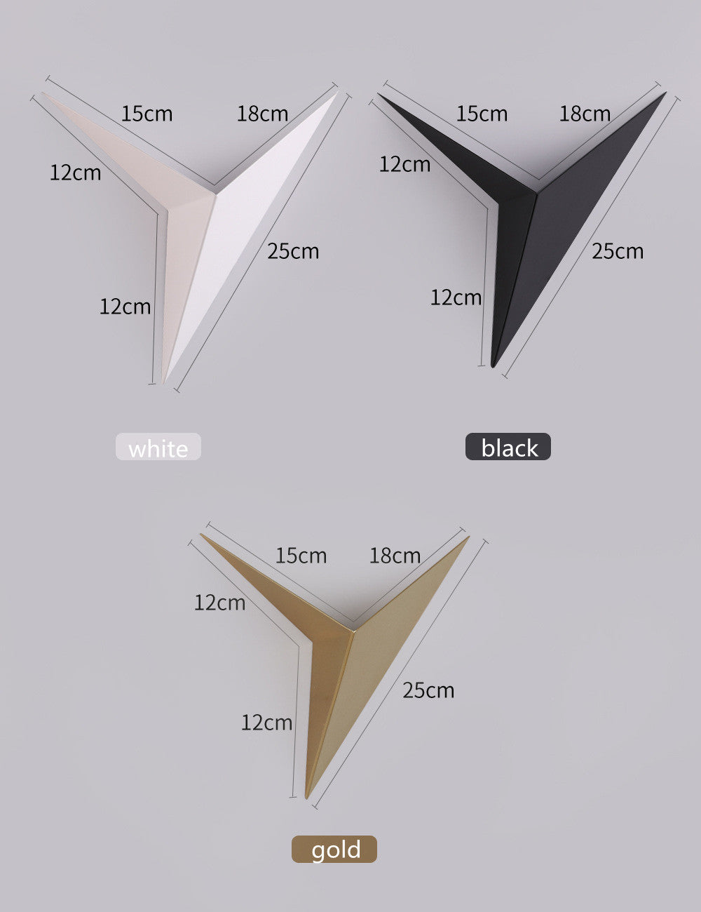 Glow Edge Minimalist Triangle Wall Lamp