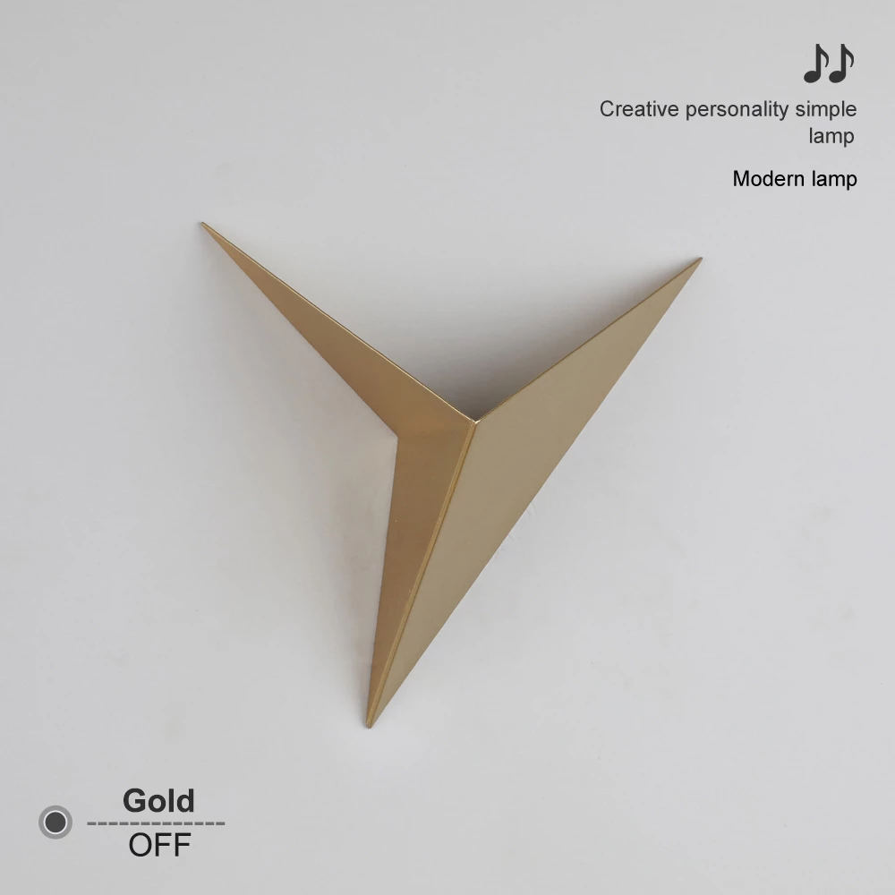 Glow Edge Minimalist Triangle Wall Lamp